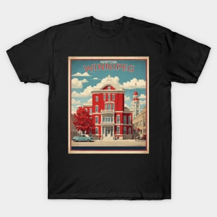 Winnipeg The Exchange District Vintage Retro Travel Tourism T-Shirt